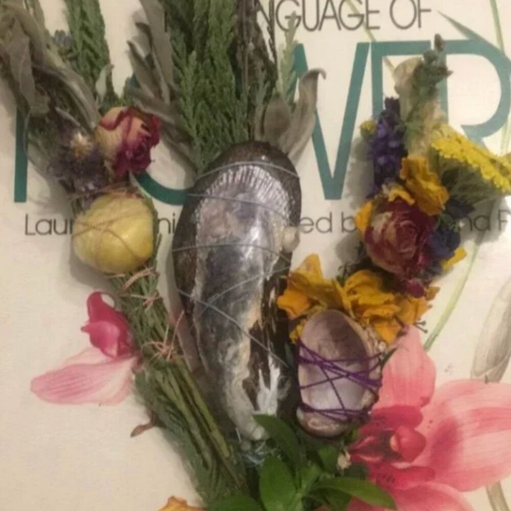 Beachy botanicals seashell wands- set of two handmade organic natural smudge - Picture 4 of 5